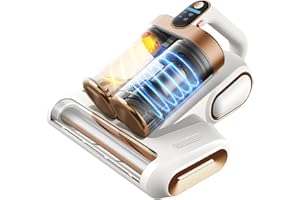 Elecbee Mattress Vacuum Cleaner, Cordless Bed Vacuum Cleaner 13000PA Strong Suction, 4 Modes & USB Charging Portable Handheld