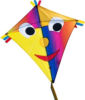 CIM Kinder-Drachen - Happy Eddy Joker - Einleiner Flugdrachen für Kinder ab 3 Jahren - 65x72cm - inkl. 80m Drachenschnur und Schleifenschwanz