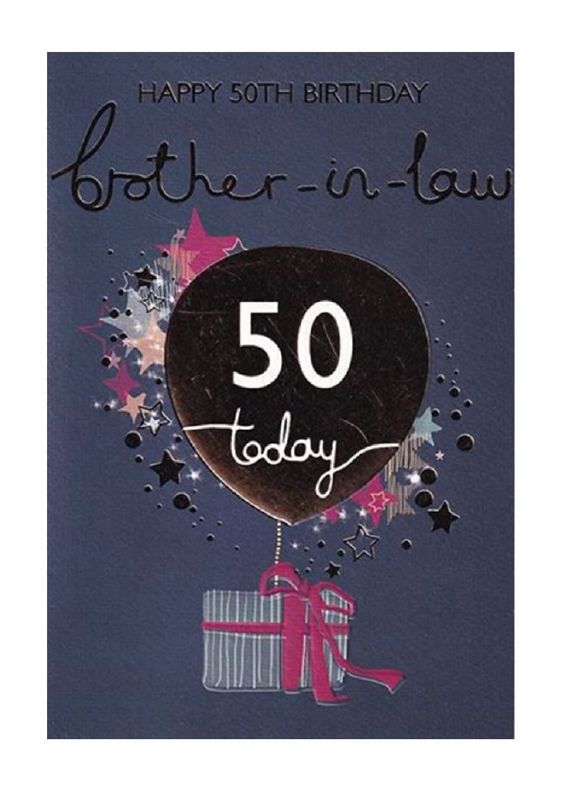Brother In Law 50th Birthday Card