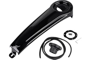 Bid4ze Black Stretched Dash Panel Smooth Dash Oil Fuel Tank Console Gas Tank Cap Cover For Harley Touring Baggers Electra Road Street Glide 1986-2007