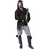 KalcyKizz Adult Mens Cool Pirate Costumes