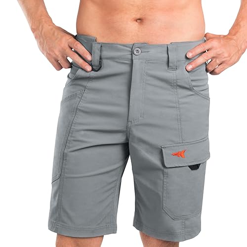 KastKing Rekon Men's Fishing Cargo Shorts, Quick Dry Casual Hiking
