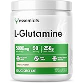 Bucked Up L-Glutamine (5000mg), Essentials (50 Servings, 250 Grams)