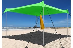 Easierhike Beach Shade Windproof Design, Sun Shelter UPF50+ Portable Family Tent