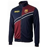 Icon Sports BARÇA Youth Zip-Up Jacket - Licensed FC Barcelona Kids Track Jacket