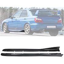 STI STYLE PU REAR SIDE SKIRT STRAKES BODY KIT FOR 02-07 SUBARU IMPREZA WRX