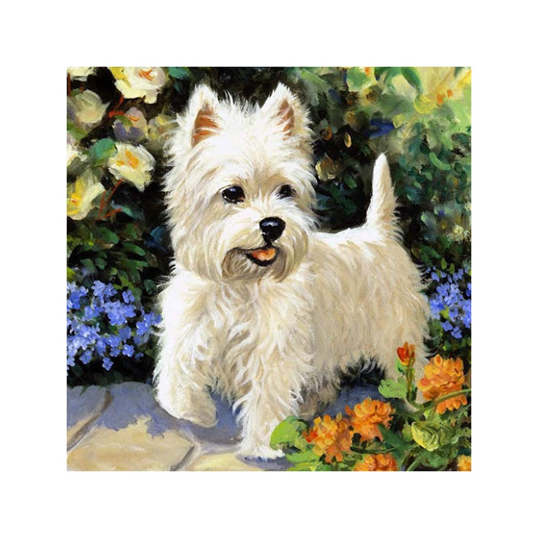 K9CKDiamond Painting Kits for Beginners Adults, DIY 5D Diamond Painting Full Drill Rhinestone Embroidery Diamond Art Creative Gift for Kids Boys Girls - Dog