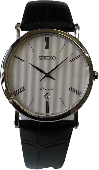 Amazon セイコー Seiko 腕時計 Skp395j1 メンズ レザーベルト プルミエ クォーツ Cal 7n39 並行輸入品 メンズ腕時計 腕時計 通販