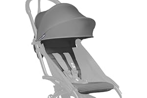 BABYZEN YOYO 6+ Color Pack, Grey - Textiles Only: Seat Cushion, Matching Canopy & Zippered Back Pocket - Requires YOYO2 Frame