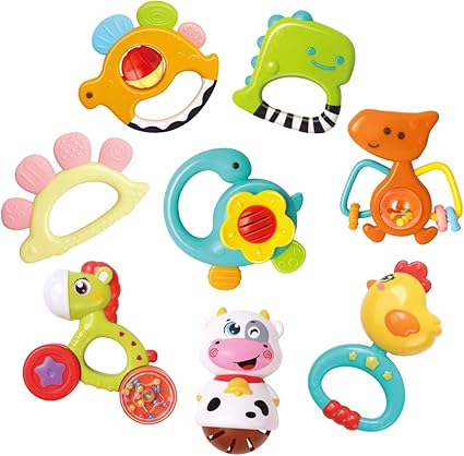 silicone baby rattle