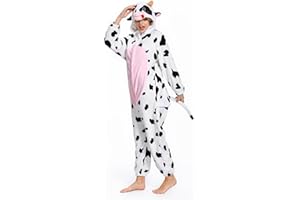 OLAOLA Adult Onesie, Animal Halloween Costume, Unisex Onesies Plush Cosplay Pajamas One-Piece Sleepwear