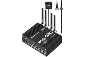 Teltonika RUTM5000B100 Industrial 5G Cellular LTE Router, with 5 Gigabit Ethernet Ports, Auto-Failover Dual SIM Cards, 5G Wir