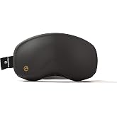 GOGGLESOC Goggle Soc Pro Cover - Stretch Microfiber, Artistic Design, Scratch Protection, Universal Fit - Ski, Snowboard, Black, One Size