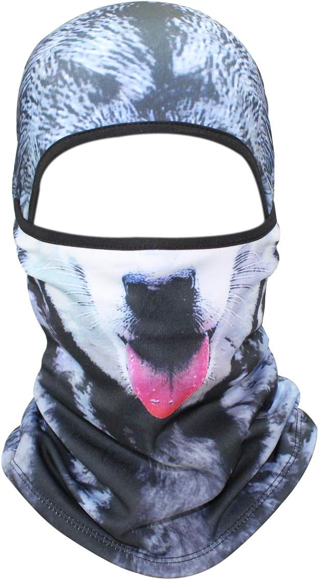 Fleece Winter Ski Balaclavas Face Mask for Sun Protection 3D Animal Hats for Men