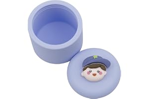 SUTANALE Tooth Fairy Box, Cute Silicone Tooth Keepsake Box, Waterproof Tooth Holder First Tooth Fairy Gifts for Boys Girls Kids Birthday, Baby Shower (Blue04)