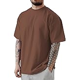 Men's Casual Oversized Tshirts Workout Short Sleeve T-Shirt Dry Fit Lightweight Crewneck Tee Tops