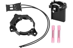 Motoforti H7 Headlight Bulb Socket Adapter Wiring Kit for Volkswagen Golf GTI Passat Headlamp Base Holder Harness Clip Assemb