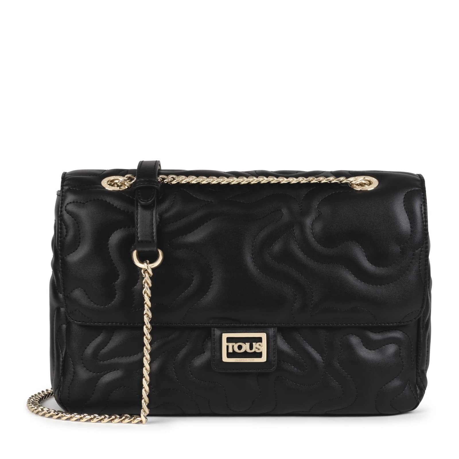 TOUS, M. K DREAM FLAP CROSSBODY for Women, Black/White, MEDIANO