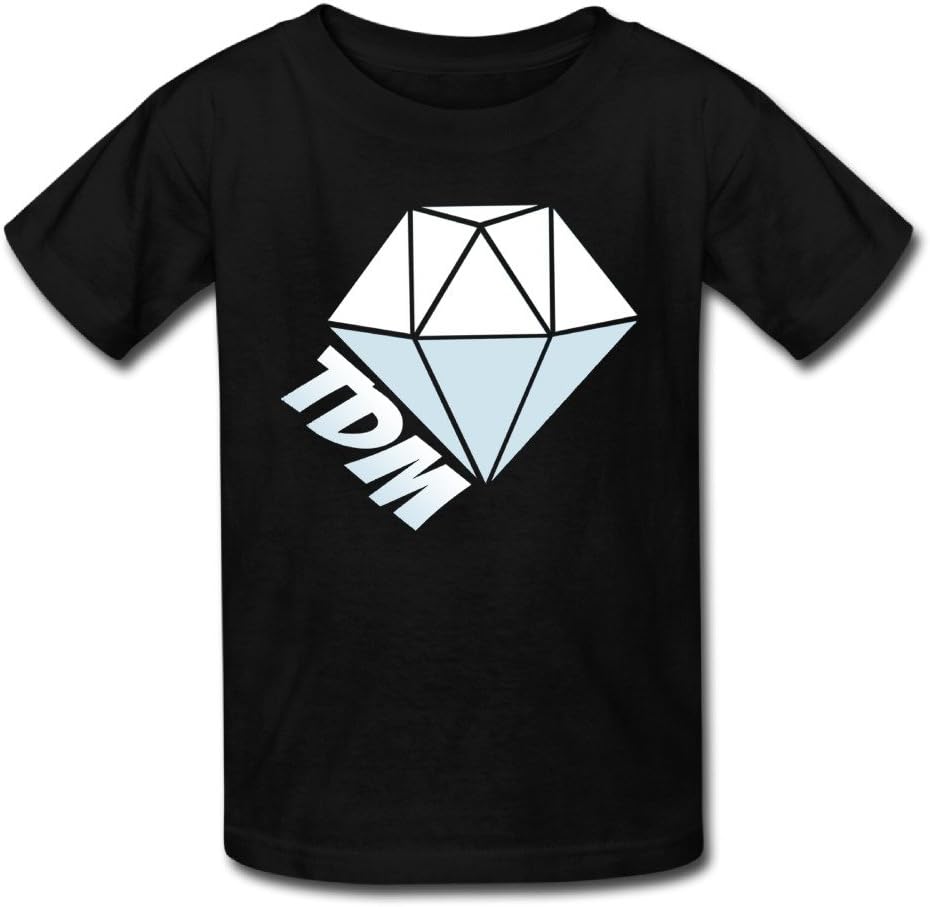 DEBIEW Kid's TheDiamondMinecart TDM Logo T-shirt