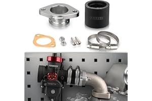 nibbi CNC Replacement Orginal Intake Manifold Horizontal Engine, High-Performance Adapter Motorcycle Carburetor Adapter