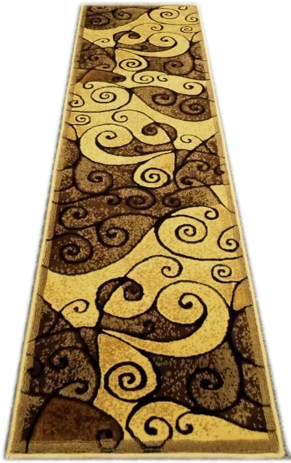 Amazon Com Gallery Modern Runner Rug Design 23 Berber 2 Feet X 7 Feet Furniture Decor
