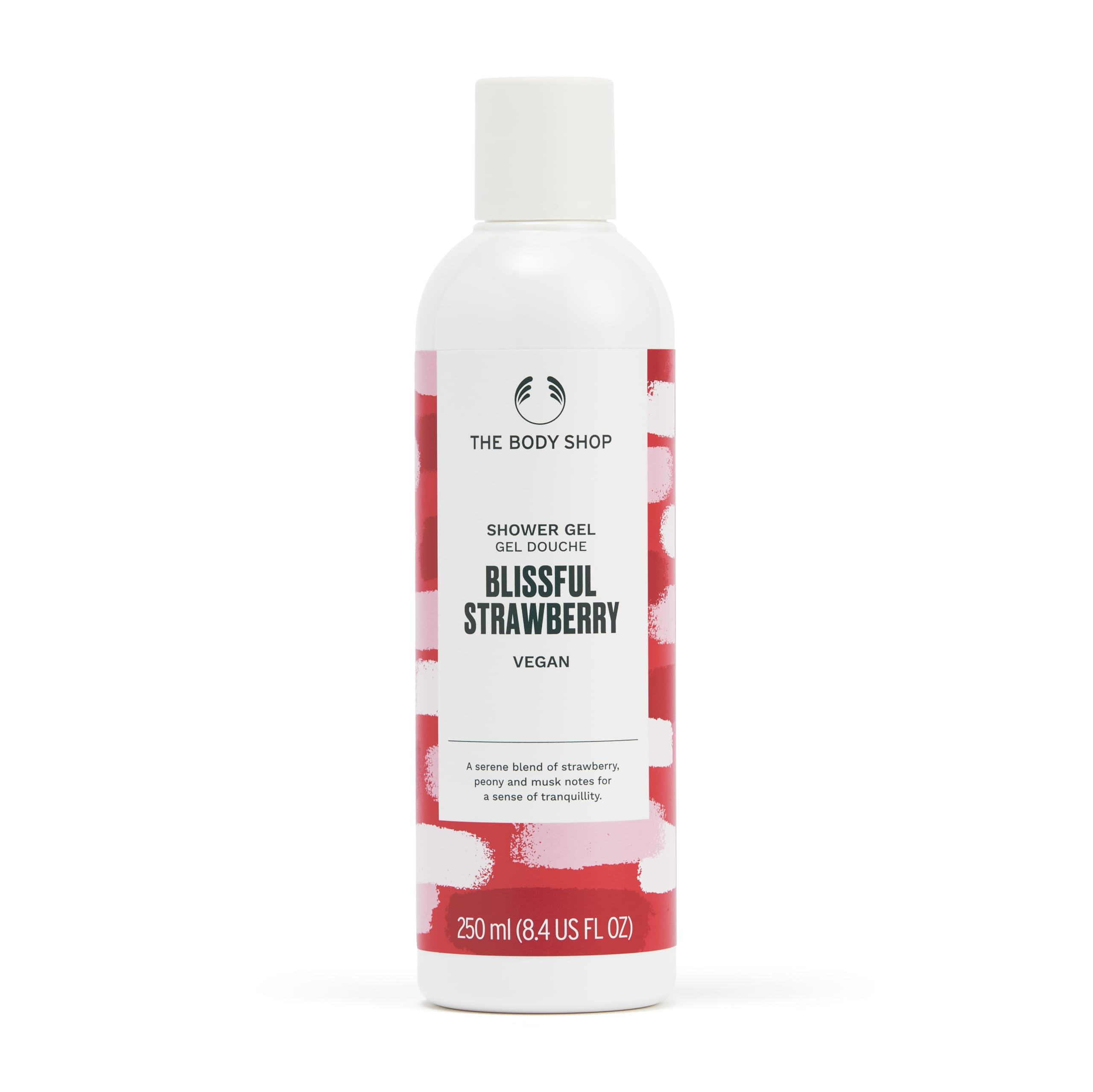 The Body Shop Shower gel, Blissful Strawberry: A Blend of Strawberry, Peony and Musk Notes for Sense of Calmness 250 ml
