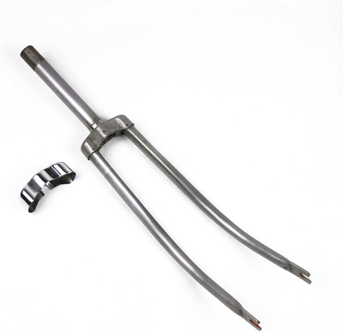 OldNewBikes Phillips type steel fork for classic bicycle with 26" wheel and 20" frame, unpainted