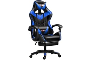 Ergonomic Gaming Chair Racing Style Adjustable Height High-Back PC Computer Chair with Headrest and Lumbar Support Executive 