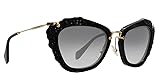 Miu Miu MU04QS 1AB0A7 Black Noir Cats Eyes