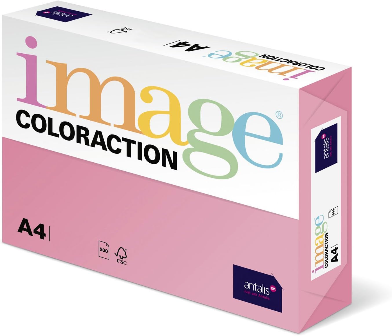 Coloraction Antalis 838A 160S 14 DIN A4 Photocopying Paper 160 g/sqm Coral Pink