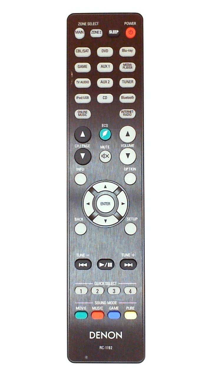 Genuine DENON RC1192 Audio/Video Receiver Remote Control Buy Online