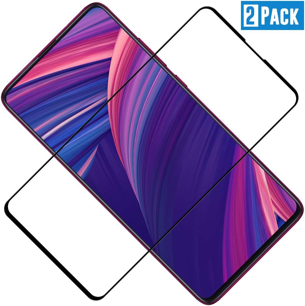 TOCYORIC Mi 9T Screen Protector, Mi 9T Pro Tempered Glass Screen Protector [Fit Perfectly] [Full Coverage] [2 Pack] 9H Hardness Glass Xiaomi MI 9T and Mi 9T Pro Screen Protector