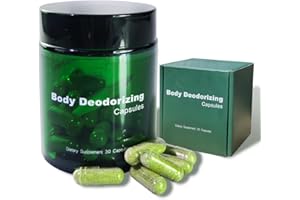 PURBEAUTIESS Internal Deodorant – Mint, Parsley & Chlorophyll Capsules for Body Odor – Aluminum-Free Body Deodorizing Supplement – Odor Control Natural Deodorant – Body Deodorizing, 30 Capsules