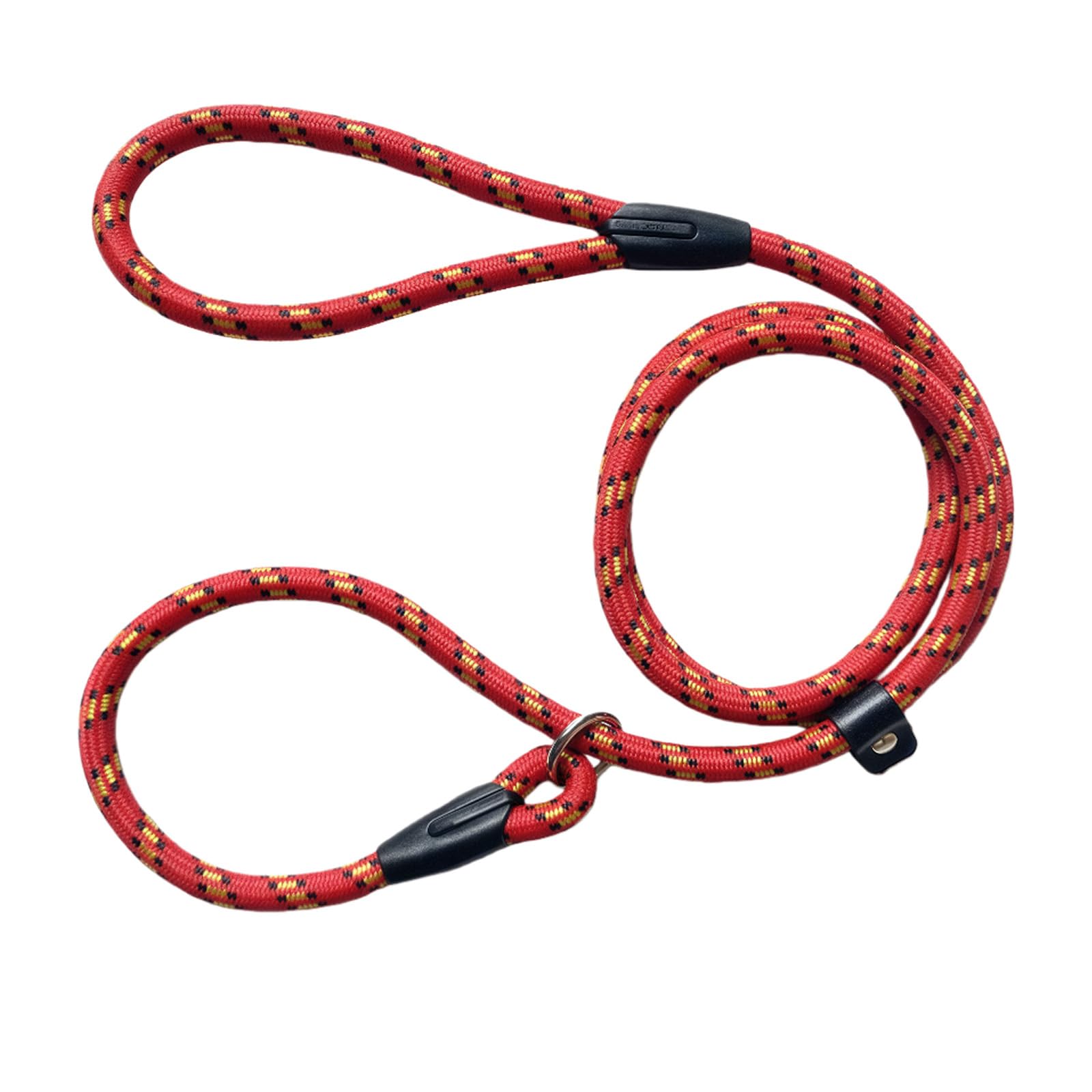1PCS 1.2m Red Adjustable Pet Dog Nylon Adjustable Loop Slip Leash Rope Lead Slip Dog Training Leash and Collar