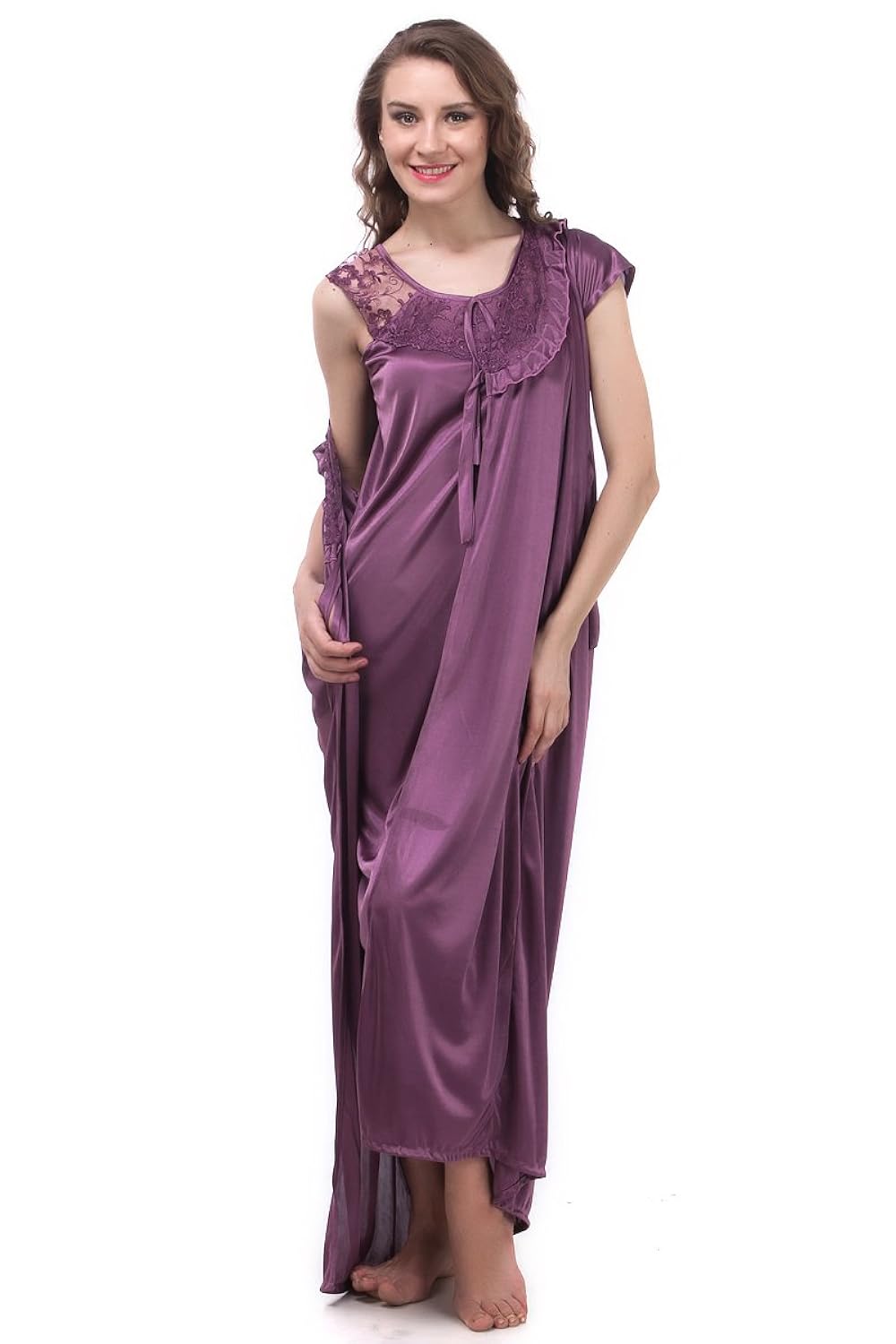 fasense women's satin nightwear - set of 6