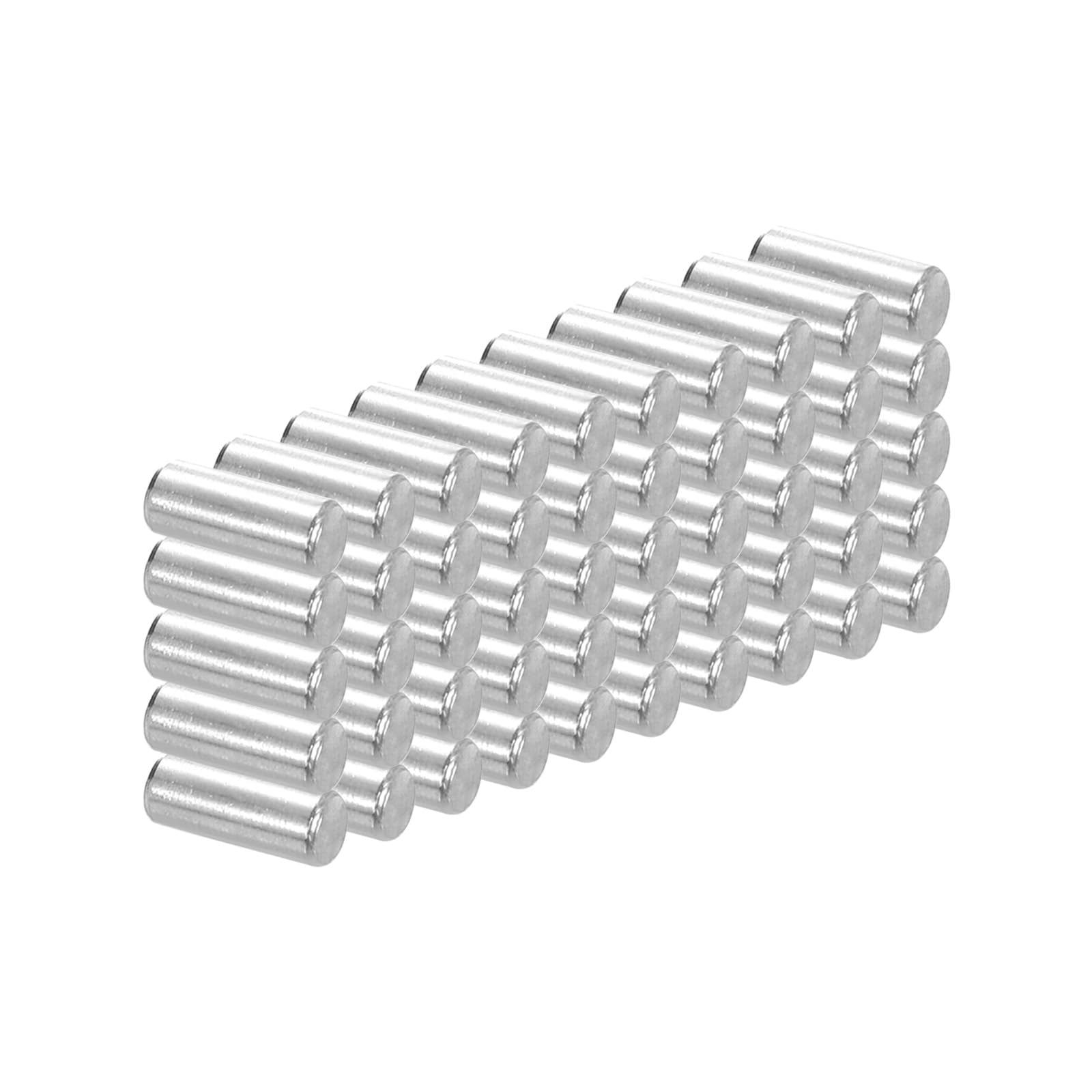 PATIKIL 304 Stainless Steel Dowel Pin 4x10 mm (5/35" Dia), 50 Pcs Hardened Metal Dowel Pins Bunk Bed Pegs Pin Replacement Hardware for Shelf Furniture Assembly DIY