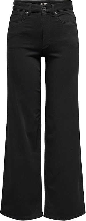 ONLY Female Jeans mit weitem Bein ONLMADISON Hohe Taille Weiter Beinschnitt Jeans