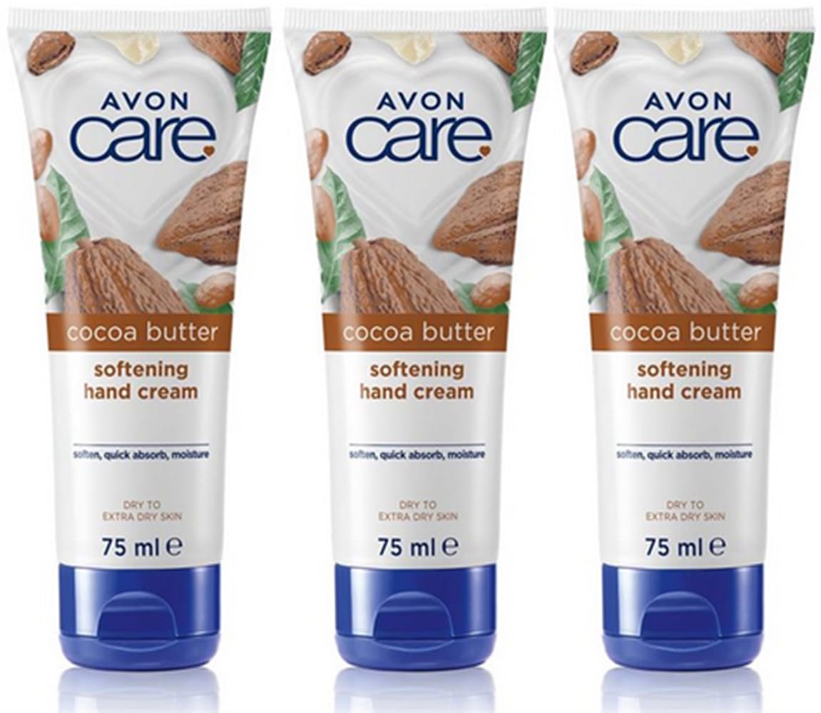 Avon Care Cocoa Butter Softening Hand Cream 75ml - Pack of 3