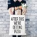 After This We're Getting Pizza Canvas Tote Bag Laptop School Day Trip Bag
