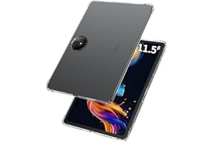 11.5" Clear Case for TCL NXTPAPER 11 Plus Android Tablet (Model 9469X), FJIASTB Flexible TPU Shockproof Protective Cover with