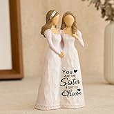 Best Friend Birthday Gifts for Women Sisters Gifts from Sister Friendship Gifts for Women Sister Bestie Girls BFF Sculpted Hand-Painted Figure Meaningful Gifts for Best Friend