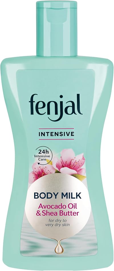 Fenjal Intensive Body Milk 200ml Avocado Oil Shea Butter Vegan Cruelty Free