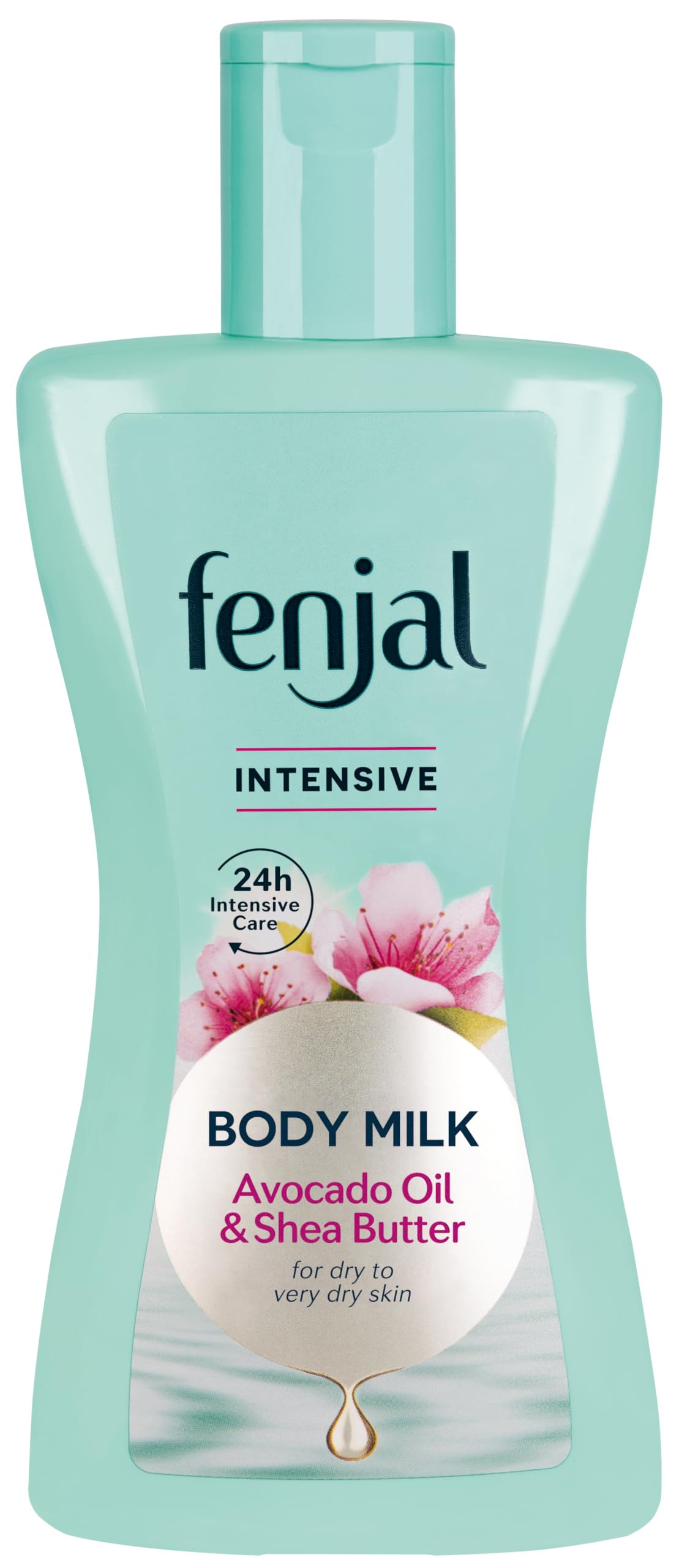 Fenjal Intensive Body Milk, Silky Soft Skin, Rejuvenating Body and Mind, Avocado Oil & Shea Butter 200ml