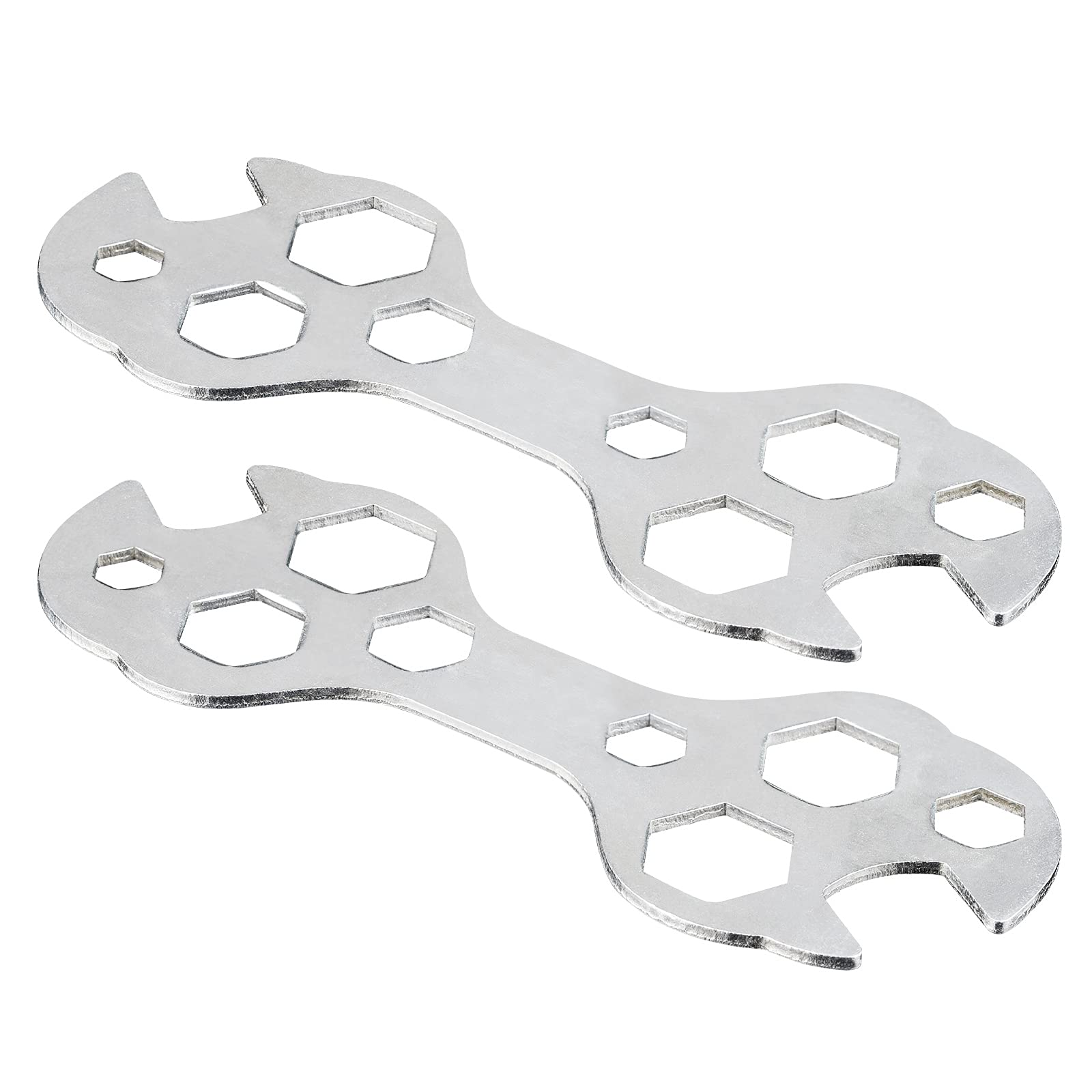 WEAVERBIRD Multipurpose Bike Wrench,Bike Repair Tool Kit, Multi-Function Steel Bicylce Cycle Mountain Bike Wrench,Galvanized Steel Spanner,10 in 1 Wrench Tool,Simple Type Wrench,Mini Wrench Tools