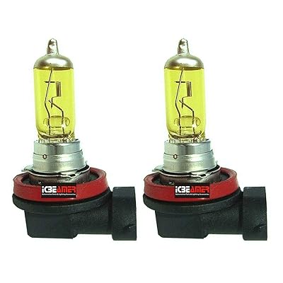 ICBEAMER H8 DOT 100W Xenon Yellow for Auto Vehicle Can Replace Halogen Low Beam Fog Light Bulbs [Pack of 2 Pairs]