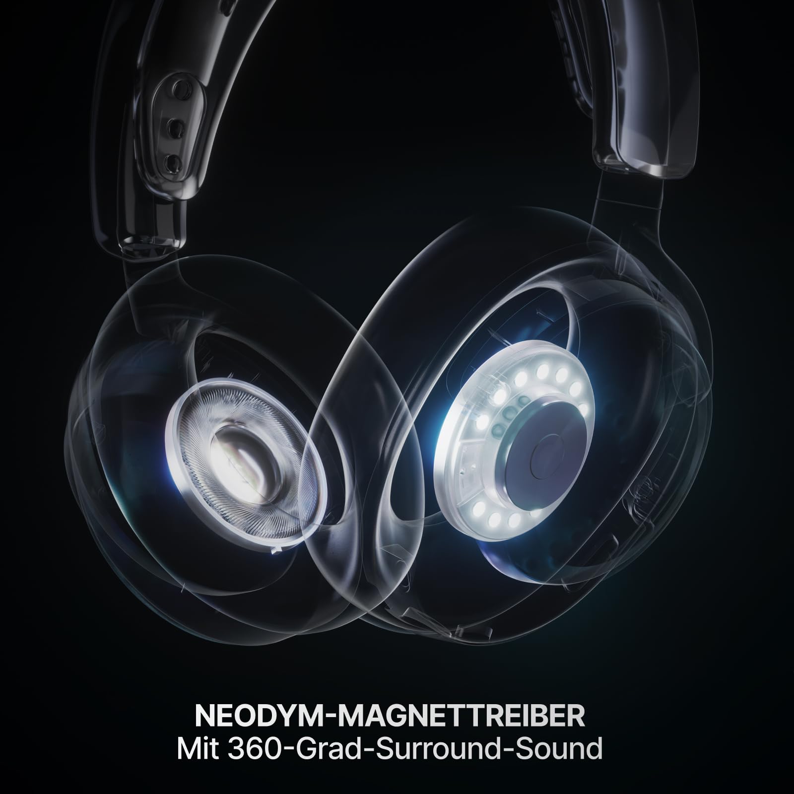 SteelSeries Arctis Nova 7 Wireless Gen 2 Multi-Plattform-Gaming-Headset - Echtzeit-App-Steuerung - Über 50 Std. Akkulaufzeit - 2,4 GHz/Bluetooth parallel möglich -PC, PS5, PS4, Switch 1/2, Mobilgeräte 6
