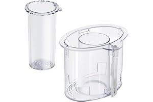 IHOUMEX 14-cup Large Pusher DLC-2014PT1 and Small Pusher DLC-2014SPT1-1, Compatible 4 Locking Tabs DLC-005AGTXT1 Bowl and DFP-14NWBCT1X Cover, Food Processor Parts Replacement Fits DFP-14 DLC-2014