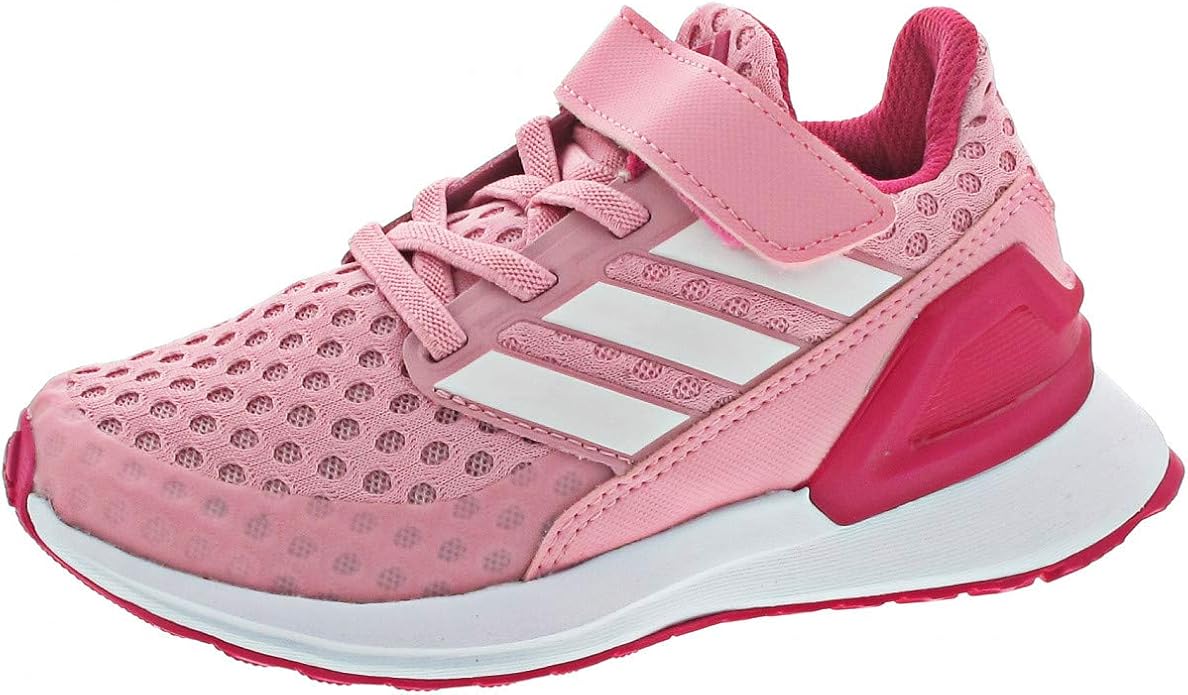 Amazon.com | adidas RapidaRun EL K Light Pink Synthetic Child Trainers Shoes | Shoes