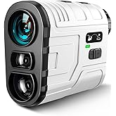 1200Yards Range Finder Golf with Slope, 7X Magnification Range Finder, Lightweight Portable Rechargeable Rangefinder, Flag Lock Vibration, Switch for Legal, Range Finders for Hunt/Golf Accessory