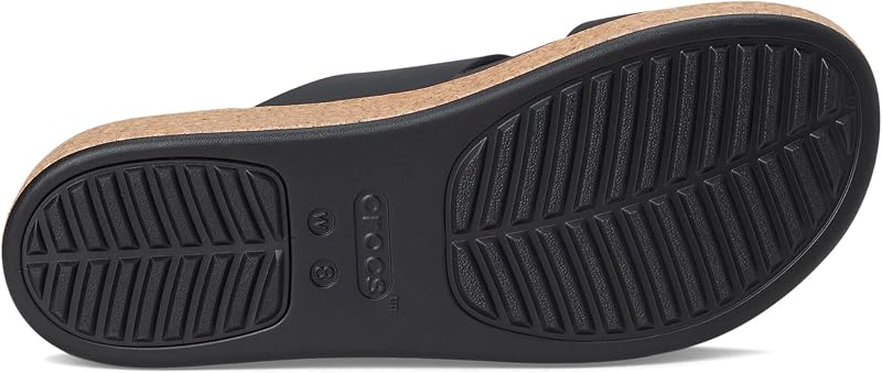 Brooklyn Cork Buckle Sandalo, Nero, Donna, EU 37-38